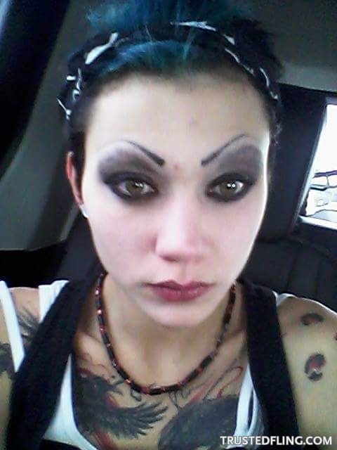 Tiny Tattooed Goth Stripper — 13