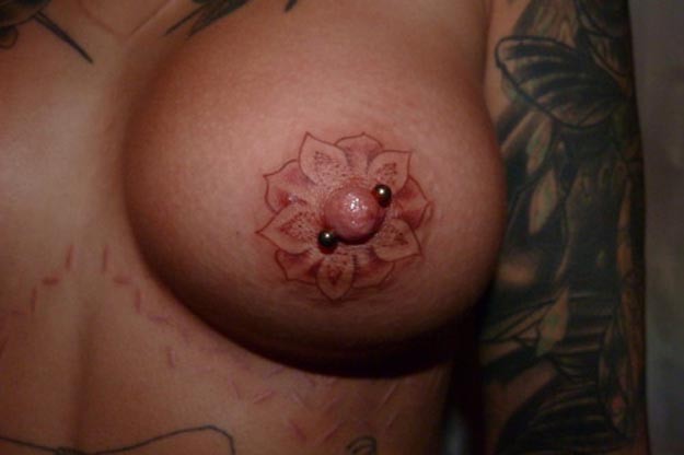 Nipple tattoos — 25