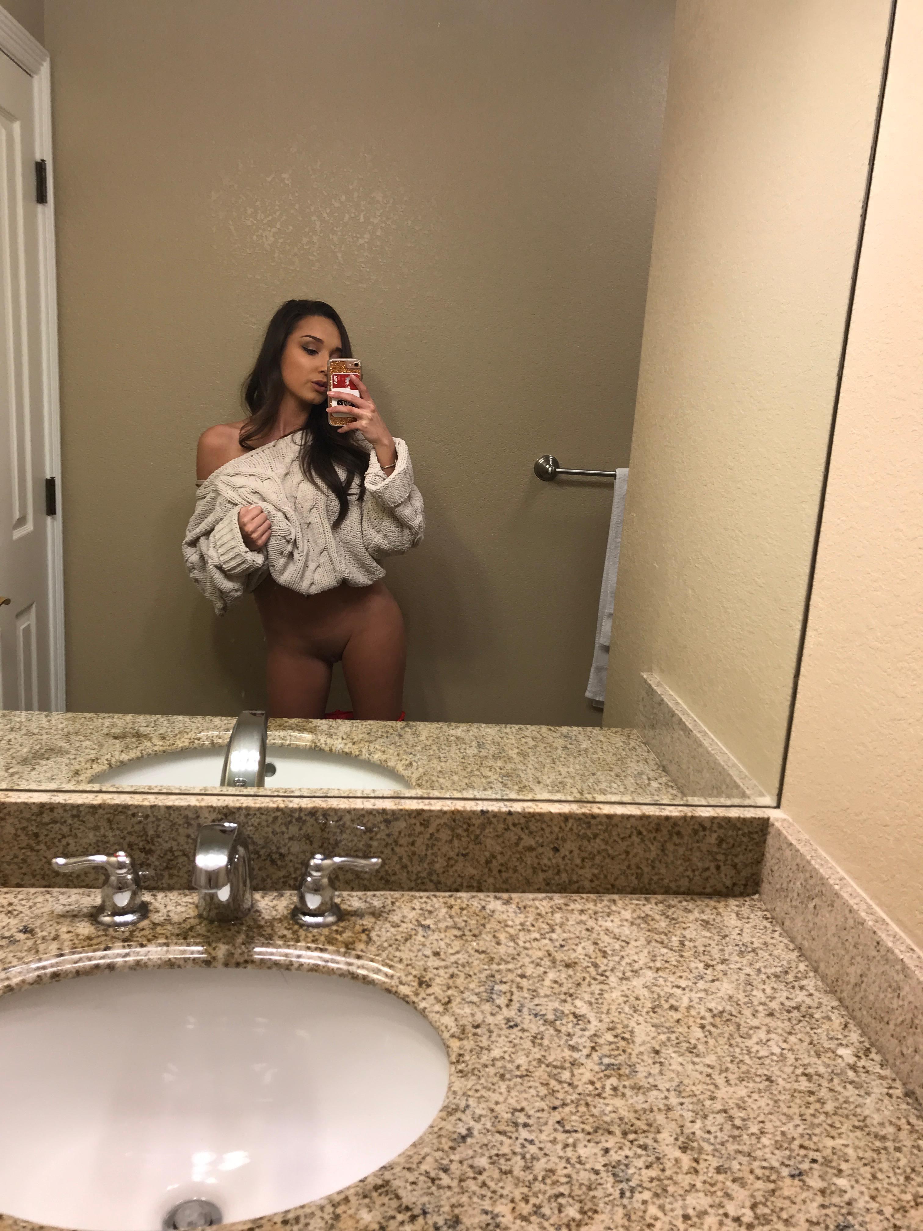 Brunette Mystery Babe Loves Showing Off — 36
