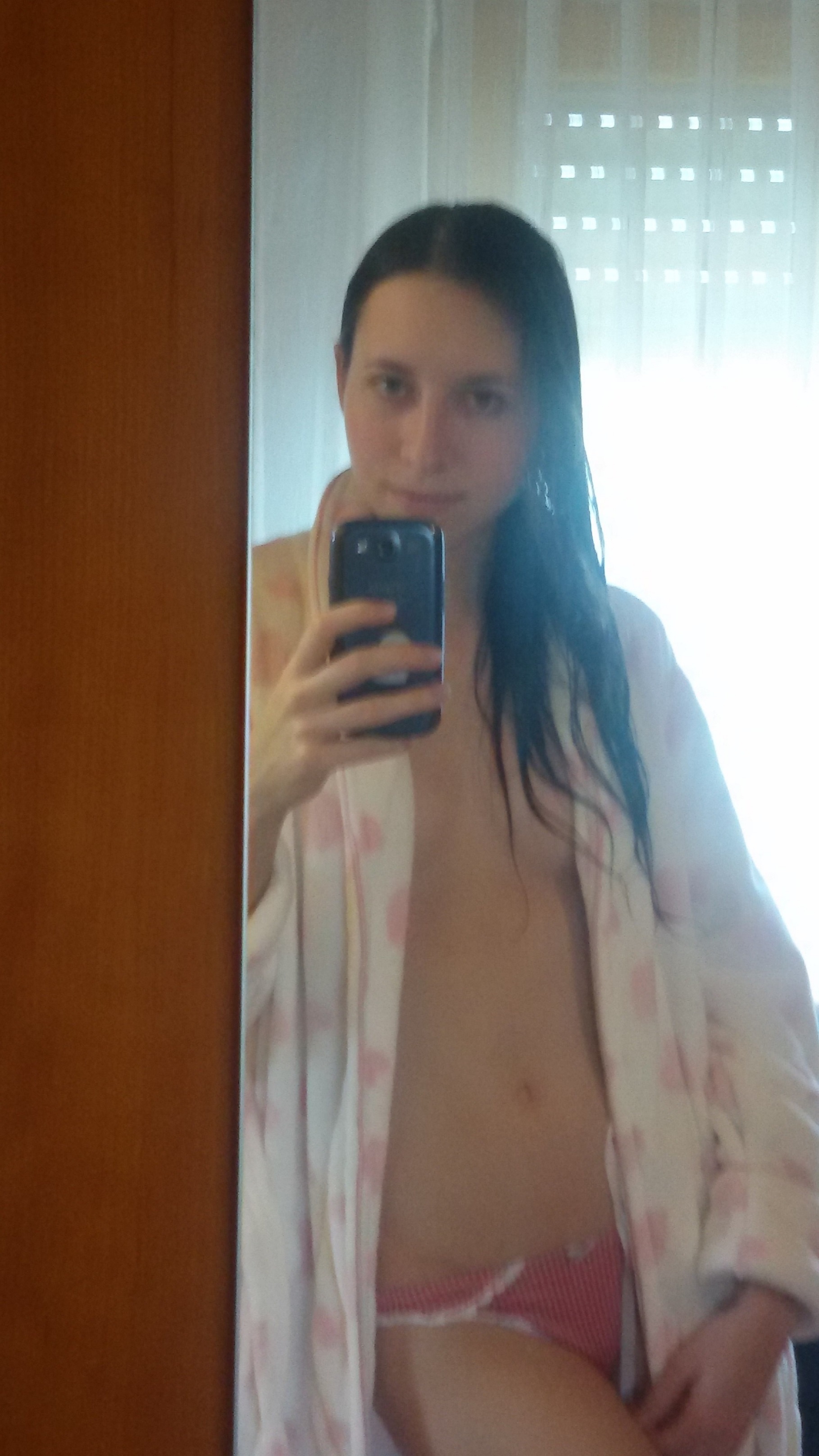 German teacher Malin posing — 52